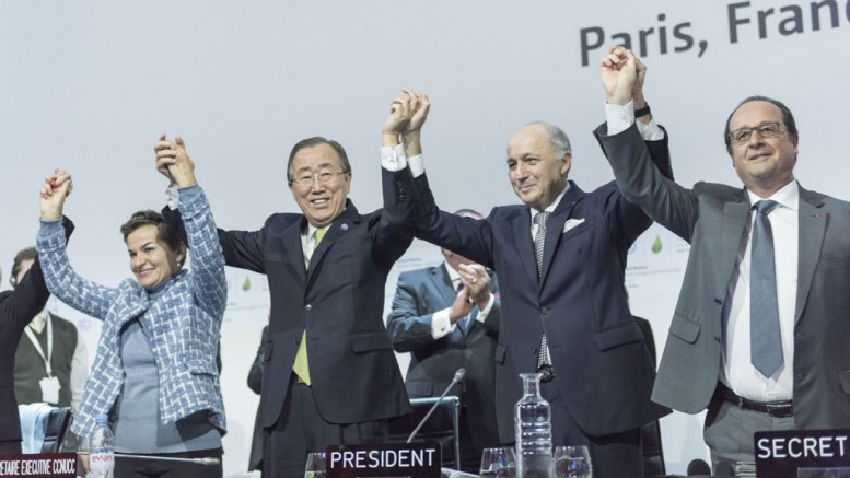Closing Ceremony of COP21, Paris, France. UN Photo/Mark Garten