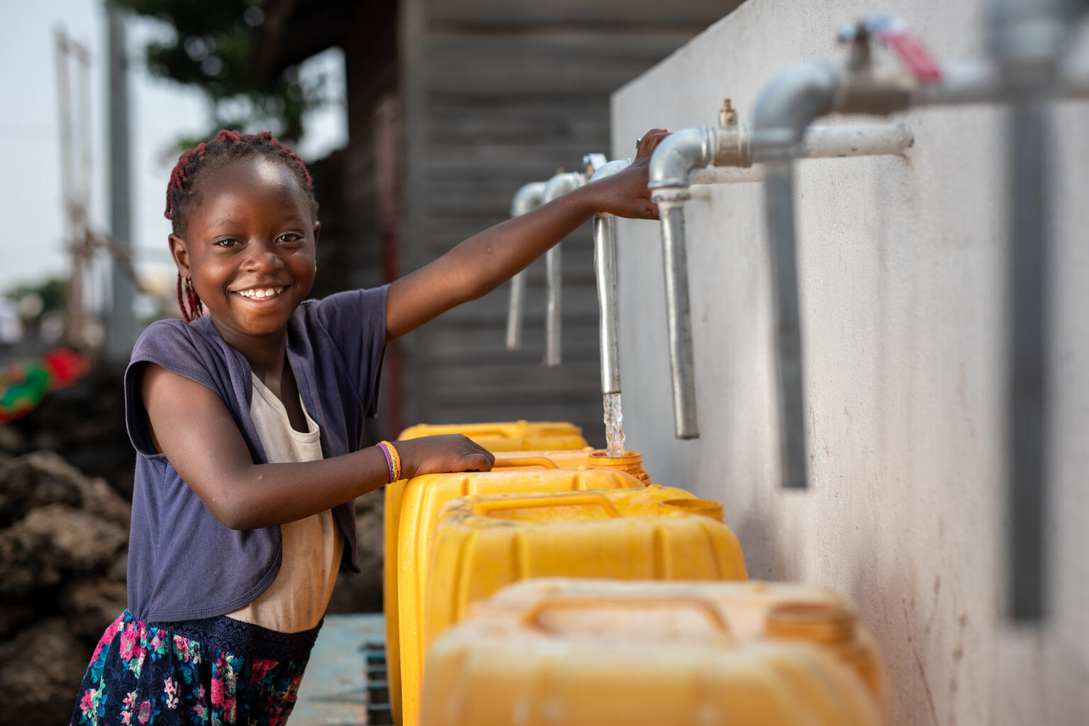 Women and girls usually have the responsibility of fetching water.