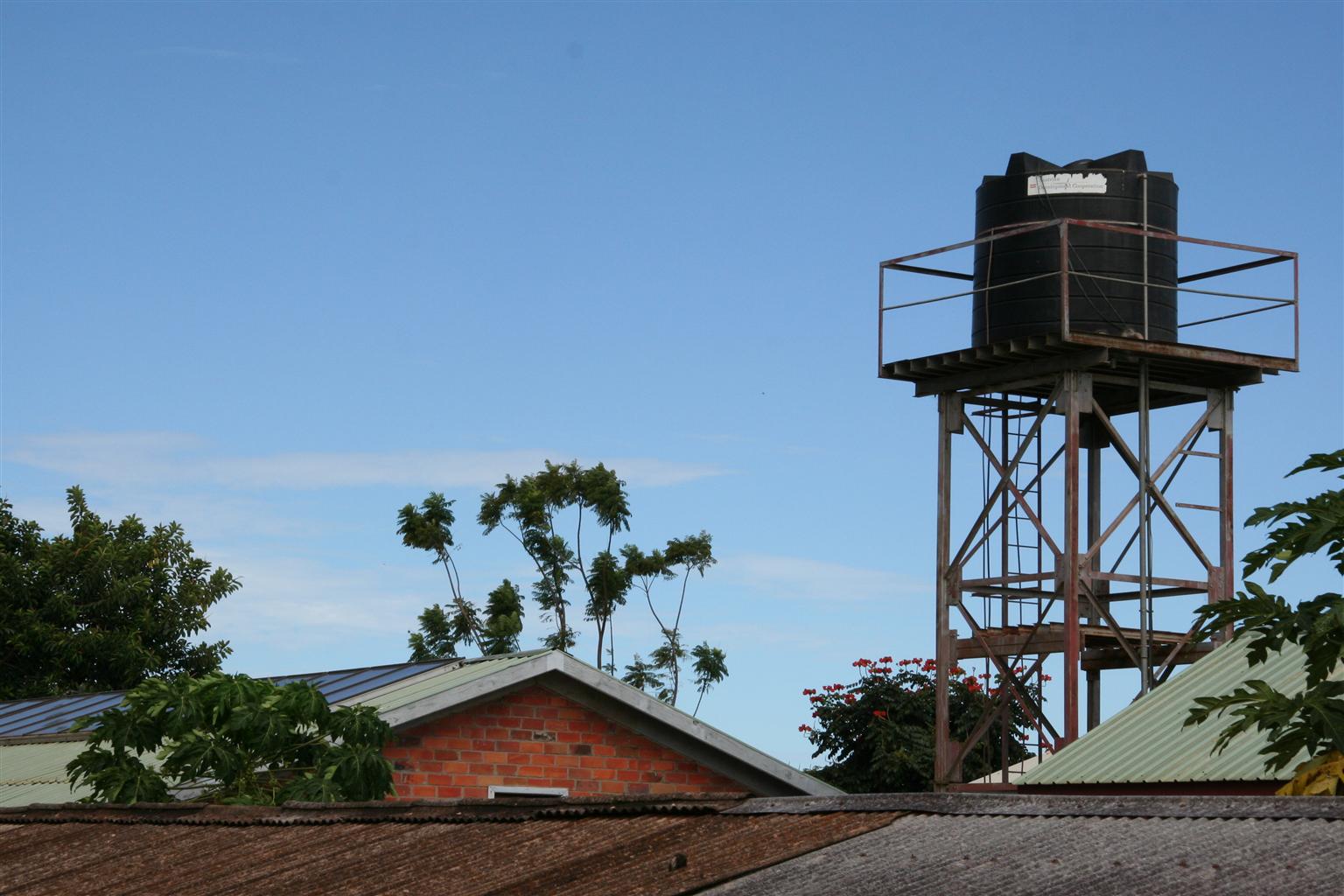 Low cost technological adaptations at Lacor Hospital - the hospital uses a laundry system designed by Brother Helio, a Comboni Missionary, in which up to 800 kilos of linen are washed daily using solar-heated water that is harvested from rain into a 16,000 litre tank. 80 square metres of solar panels heat up the water on a daily basis. The low-cost technology may be suitable for adaptation is areas with limited or no access to electric power, or where costs of electricity are considered prohibitive. Governments must increase renewable energy sources.